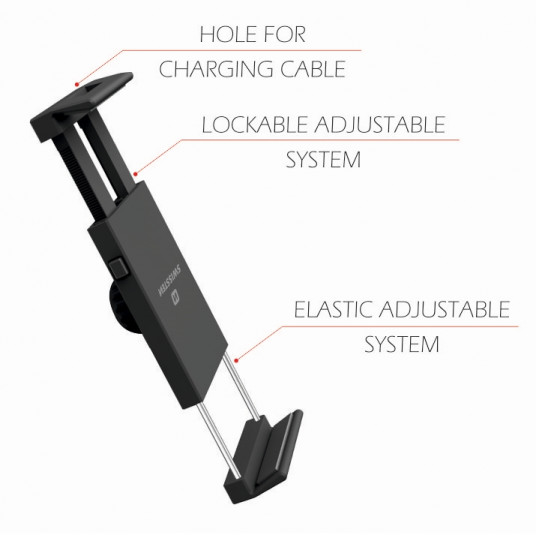 Swissten S-Grip T1-CD1 Universal Car CD / Radio Holder For Tablets / Phones / GPS Black