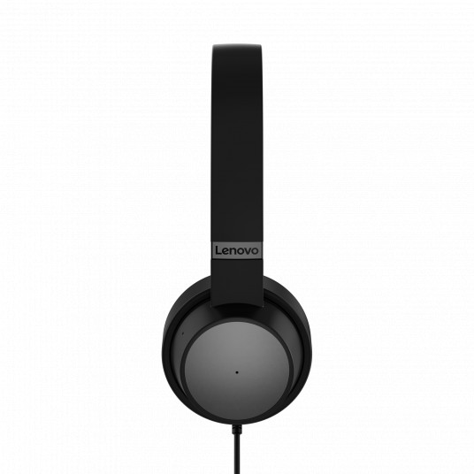 Lenovo Go Wired ANC austiņas Iebūvēts mikrofons, melns, vadu, trokšņu slāpēšana