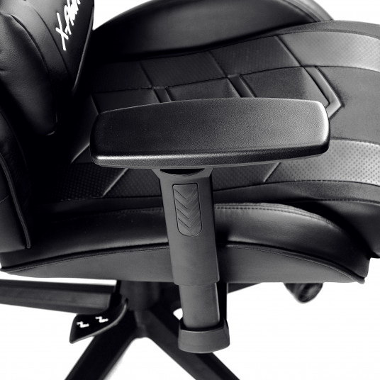 Spēļu krēsls Diablo X-Fighter Normāls izmērs: melns-melns