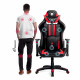 Spēļu krēsls Diablo X-Ray King Izmērs: melns-sarkans