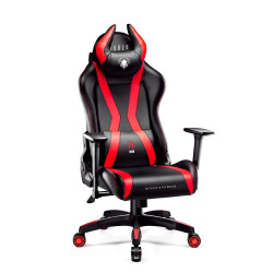 Spēļu krēsls Diablo X-Horn 2.0 Normāls izmērs: melns-sarkans