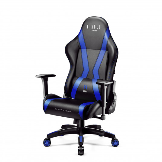 Spēļu krēslsDiablo X-Horn 2.0 Normāls izmērs: melns-zils