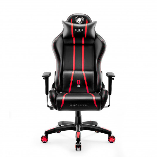 Spēļu krēsls Diablo X-One 2.0 Normāls izmērs: melns-sarkans
