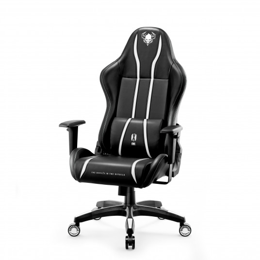 Spēļu krēsls Diablo X-One 2.0 Normāls izmērs: melnbalts