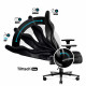 Spēļu krēsls Diablo X-Player 2.0 Textile Normāls izmērs: melns-melns