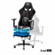 Spēļu krēsls Diablo X-Player 2.0 Textile King Izmērs: balts-melns