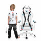 Bērnu krēsls Diablo X-Horn 2.0 Kids Izmērs: balts-melns