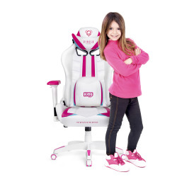 Bērnu krēsls Diablo X-Ray Kids Izmērs: balts rozā
