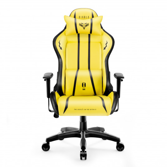 Spēļu krēsls Diablo X-One 2.0 King izmērs: elektriski dzeltens