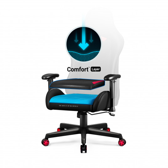 DIABLO X-Starter spēļu krēsls, melnsarkans: normāls izmērs