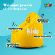 Bērnu pupiņu maiss KIDO no DIABLO: dzeltens