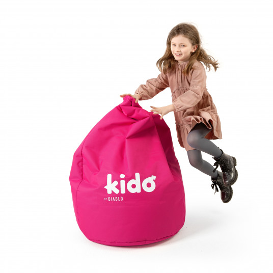 Bērnu pupiņu maiss KIDO no DIABLO: rozā