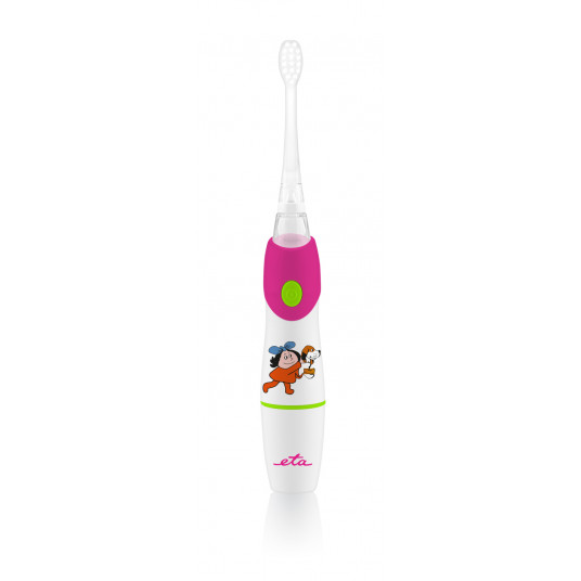 ETA For kids Sonetic 0710 90010 Sonic toothbrush, White/ pink, Sonic technology, 2, Number of brush heads included 2