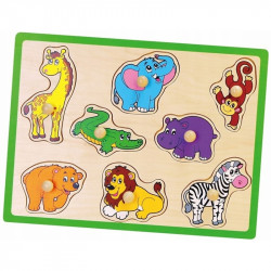 Koka puzle - zoodārza dzīvnieki