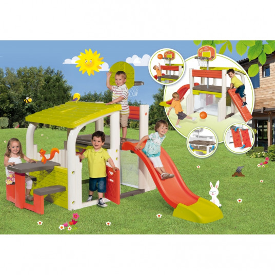Bērnu dārza mājiņa ar rotaļu laukumu - Smoby