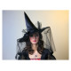 Eleganta raganas cepure ar tilla plīvuru