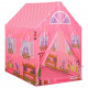 Rotaļu telts ar 250 bumbiņām, rozā, 69x94x104cm