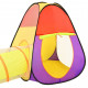 Rotaļu telts ar 250 bumbiņām, krāsaina, 255x80x100 cm