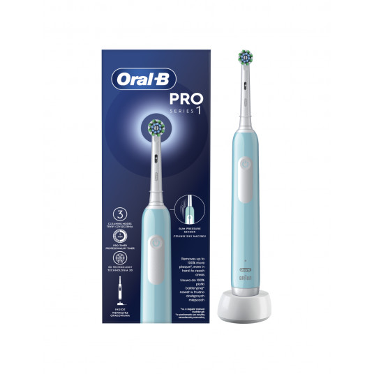 Oral-B Pro Series 1 Cross Action elektriskā zobu birste, karību zila