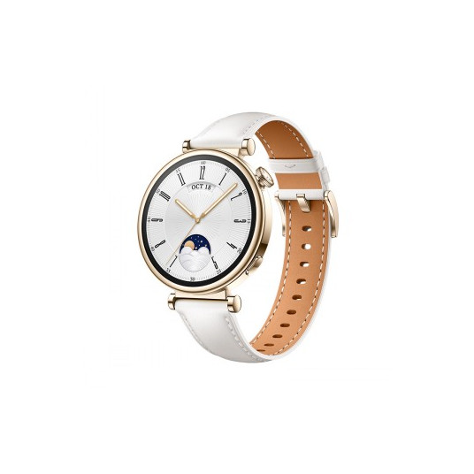 Viedais pulkstenis Huawei Watch GT4 41mm White Leather / Aurora-B19L
