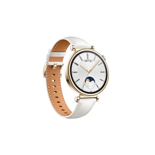 Viedais pulkstenis Huawei Watch GT4 41mm White Leather / Aurora-B19L
