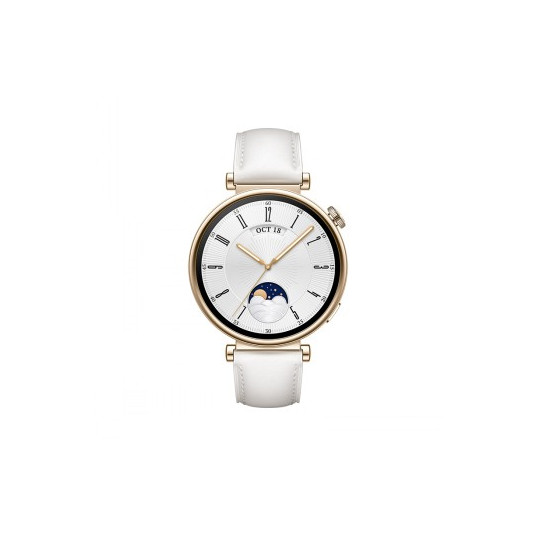 Viedais pulkstenis Huawei Watch GT4 41mm White Leather / Aurora-B19L