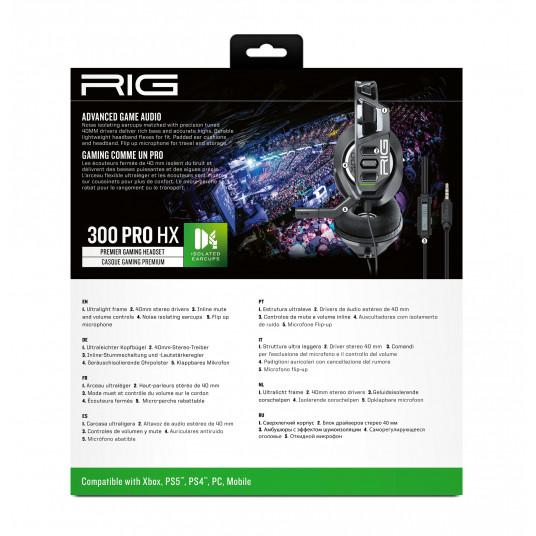 Austiņas RIG 300 Pro HX Black XBOX