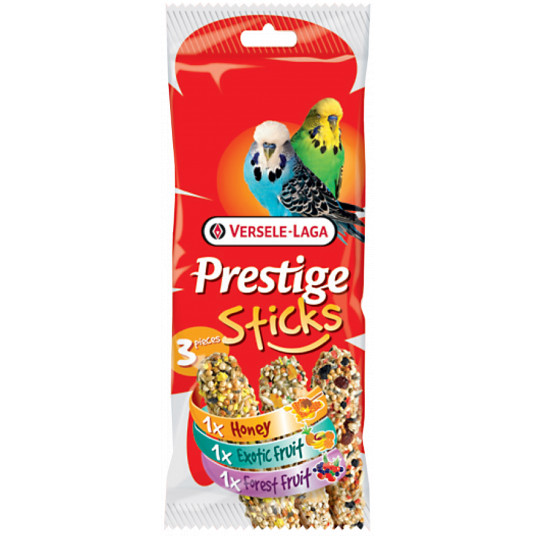 Prestige Sticks Budgerigar gardumi trīs garšās, 3 gab