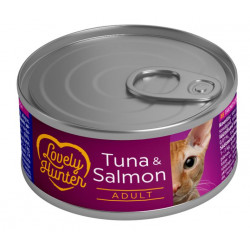 Barības konservi pieaugušiem kaķiem ar tunci un lasi 85 g