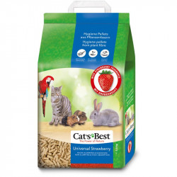 Cats Best Universal Strawberry Natural granulētas zāģu skaidas pakaiši 10 l