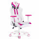 Spēļu krēsls Diablo X-Ray King izmērs: balts rozā