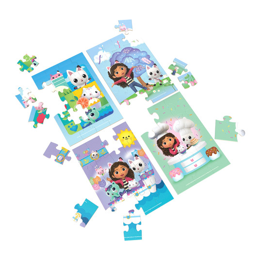 SPINMASTER GAMES puzles komplekts "Gabbys Dollhouse", 4 puzles, 6067990
