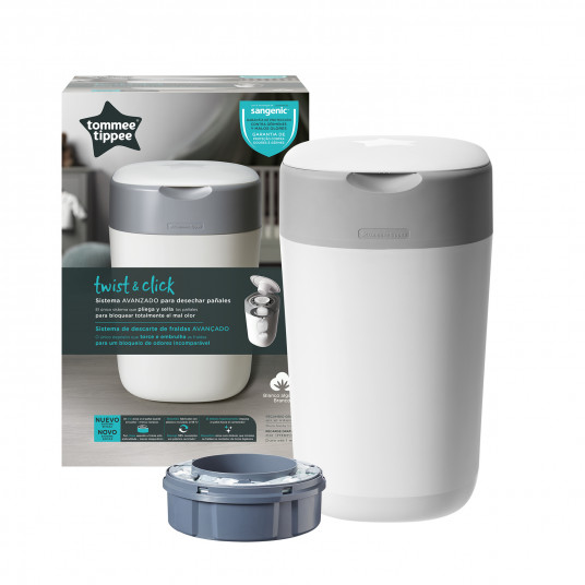 TOMEE TIPPEE autiņbiksīšu konteiners Twist & Click, kokvilnas balts, 85100102