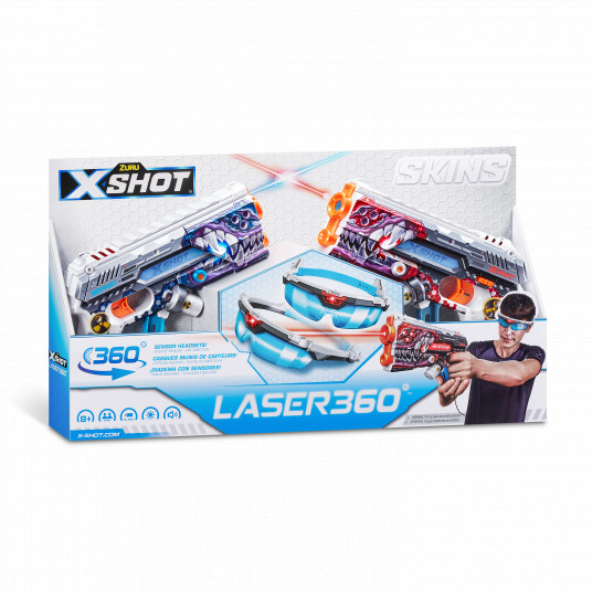 X-SHOT rotaļu pistole "Laser Skins", 2 gab., sortiments, 36602
