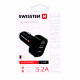 Swissten Tripple Premium Car charger USB 2.1A + 2.1A + 1A Black