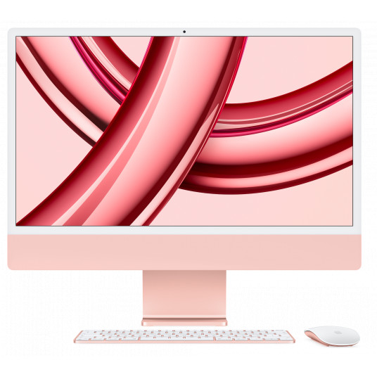 Galddators Apple iMac 24" 4.5K Retina Apple M3, 8C CPU, 8C GPU, 8GB RAM, 256GB SSD, Pink, MQRD3ZE/A