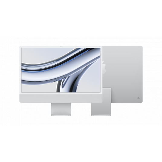 Galddators Apple iMac 24" 4.5K Retina Apple M3, 8C CPU, 10C GPU, 8GB RAM, 256GB SSD, Silver, MQRJ3ZE/A