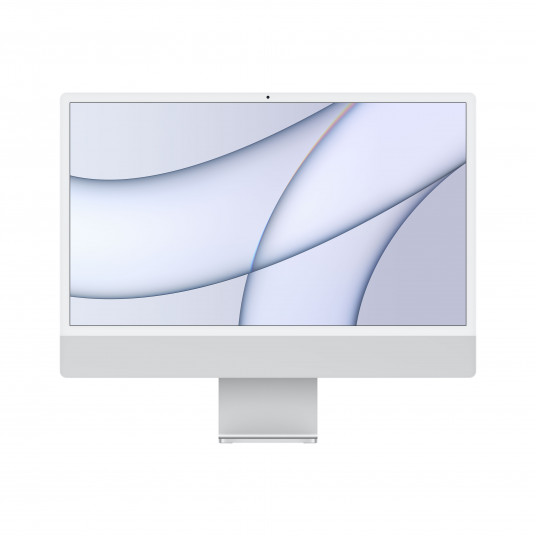 Galddators Apple iMac 24" Retina 4.5K, Apple M1, 8C CPU, 8C GPU, 8GB RAM, 256GB SSD, Silver, MGPC3ZE/A