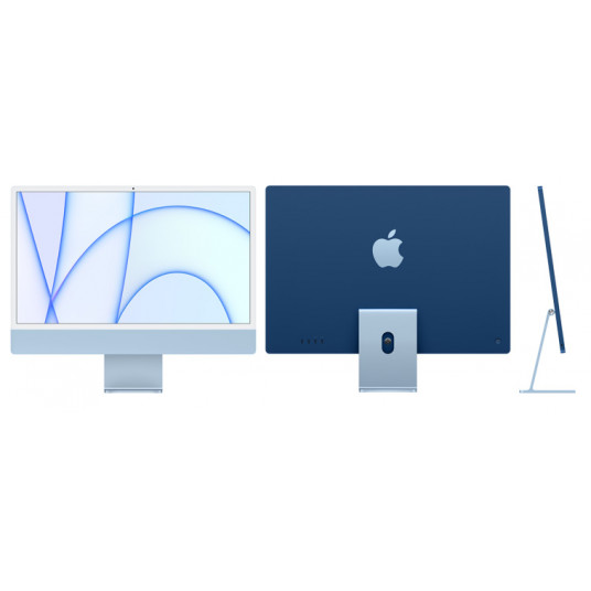 Galddators Apple iMac 24" Retina 4.5K, Apple M1, 8C CPU, 8C GPU, 8GB RAM, 256GB SSD, Blue, MGPK3ZE/A