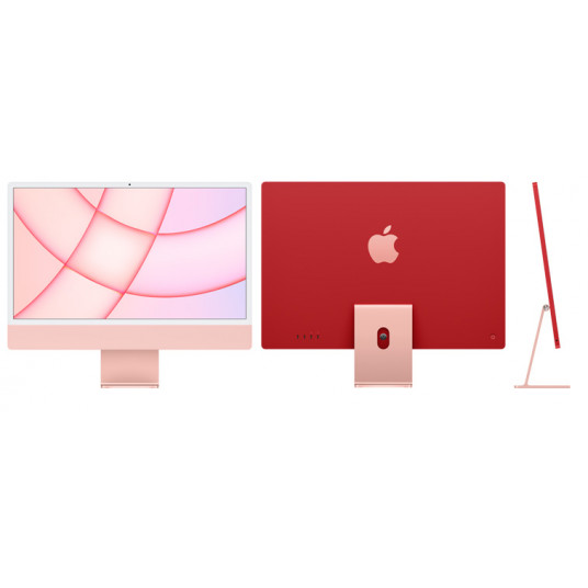 Galddators Apple iMac 24" Retina 4.5K, Apple M1, 8C CPU, 8C GPU, 8GB RAM, 512GB SSD, Pink, MGPN3ZE/A