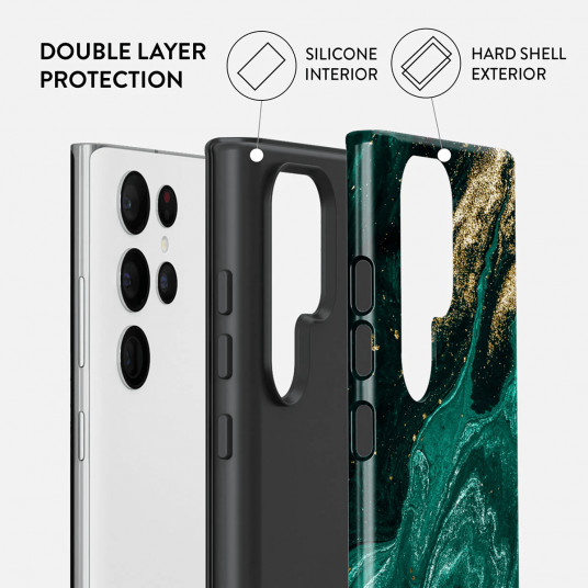 Vāciņš Burga Samsung Galaxy S22 Ultra 5G Emerald Pool Tough