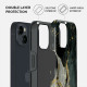 Vāciņš Burga iPhone 15 Northern Lights - Marble Tough