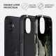 Vāciņš Burga iPhone 12/12 Pro Northern Lights - Marble Tough