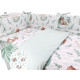 MIMINU Lulu Natural gultas veļas komplekts 2 daļas Cold Mint, 135x100cm, 40x60cm