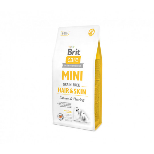 Brit Care Mini Hair&Skin sausā barība mazo šķirņu suņiem 7 kg