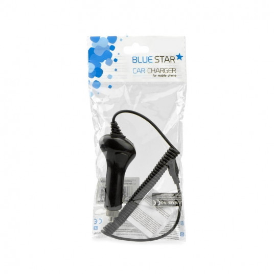 BlueStar Car Charger 12 V / 24 V / 1000 mA Micro USB Cable Black