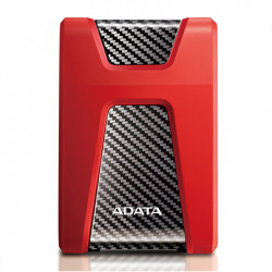 Ārējais cietais disks ADATA HD650 2000GB, 2.5 ", USB 3.1 (savietojams ar USB 2.0), Red