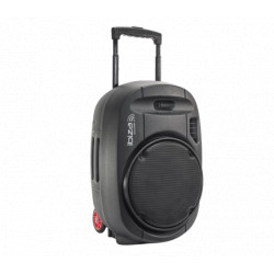 Pārnēsājama audio sistēma Ibiza PORT12UHF-MKII ar akumulatoru,2 bezvadu mikrofoni, USB/SD/AUX/Bluetooth, 12''/30cm