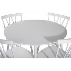 Ēdamistabas galds Plaza ar 4 krēsliem Polar