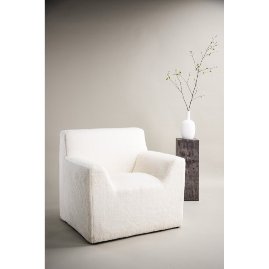 Krēsls Rosso - balta flīsa